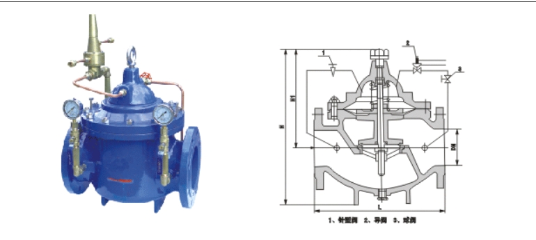 royal皇家88平台800X压差旁通平衡阀结构图